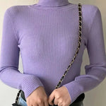 Women Fall Turtleneck Sweater Knitted Soft Pullovers Cashmere Jumpers Basic Soft Sweaters For Women 2025 Autumn Winter RT220