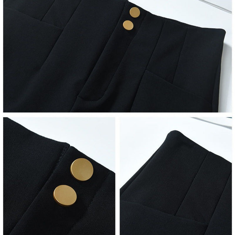 Plus Velvet Thicker Shorts Women Korean Style All-match Sexy Kpop High Waist Autumn Winter Club Streetwear Fashion Solid Buttons RT220