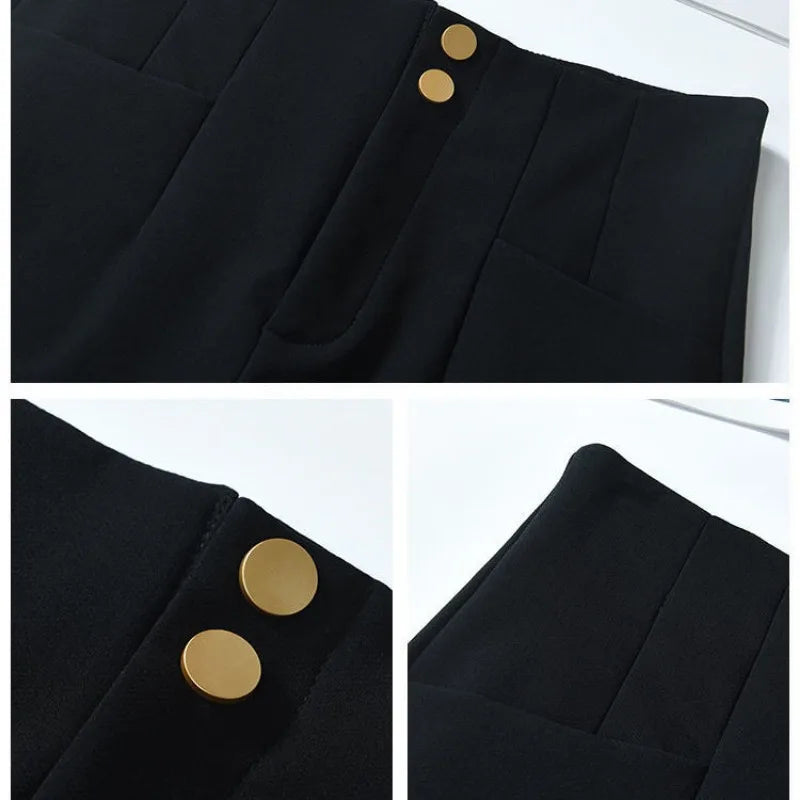 Plus Velvet Thicker Shorts Women Korean Style All-match Sexy Kpop High Waist Autumn Winter Club Streetwear Fashion Solid Buttons RT220