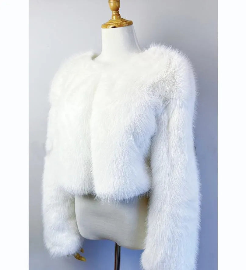 Women's Winter Warm Imitation Mink Fur Jacket Fashionable And Casual Style RT220