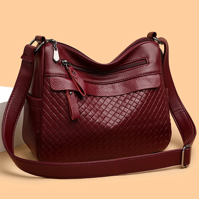 Fashion Women's Brand Trendy Shoulder Bag Leather Crossbody Bag High Quality Women Tote Bags 2024 Large Capacity Female Handbags RT220