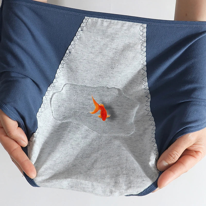 High Waist Leak Proof Menstrual  Women's Panties Widen Period Pants Physiological Underwear Cotton Plus Size L-4XL Female Briefs RT220