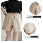 High Waisted Casual Linen Shorts Women Gym Workout Shorts Cotton Short Pants Loose-fitting Ladies Short Femme Women Shorts Sport RT220