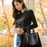 Genuine Brand Luxury Designer Women Bags High Quality Leather Shoulder Crossbody Messenger Tote Bag Large Handbag Purses RT220