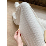 Thin Summer Wide-leg Pants Ice Filament Permeability Women Spring Women Elastic Waist Stright Long Wide Leg Pants Casual Female RT220