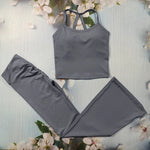 Sexy Flared Leggings Women's Running Pants Scrunch Butt Trousers Cross Waist Sports Tights Woman Skin-Friendly Workout Leggin RT220