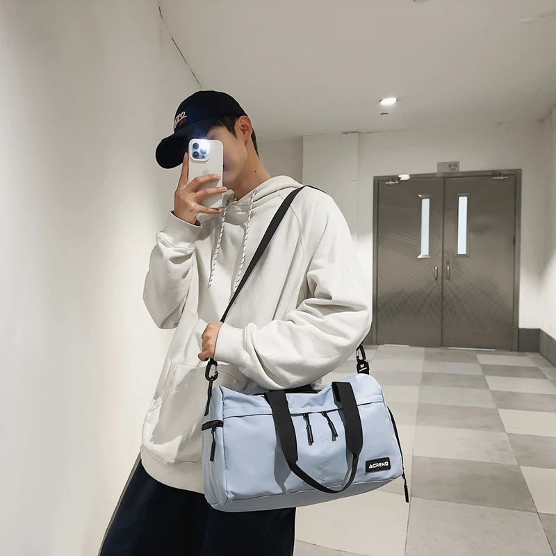 A leisure fashion large capacity fitness travel bag, waterproof fabric, large capacity yoga travel fitness various sports RT220