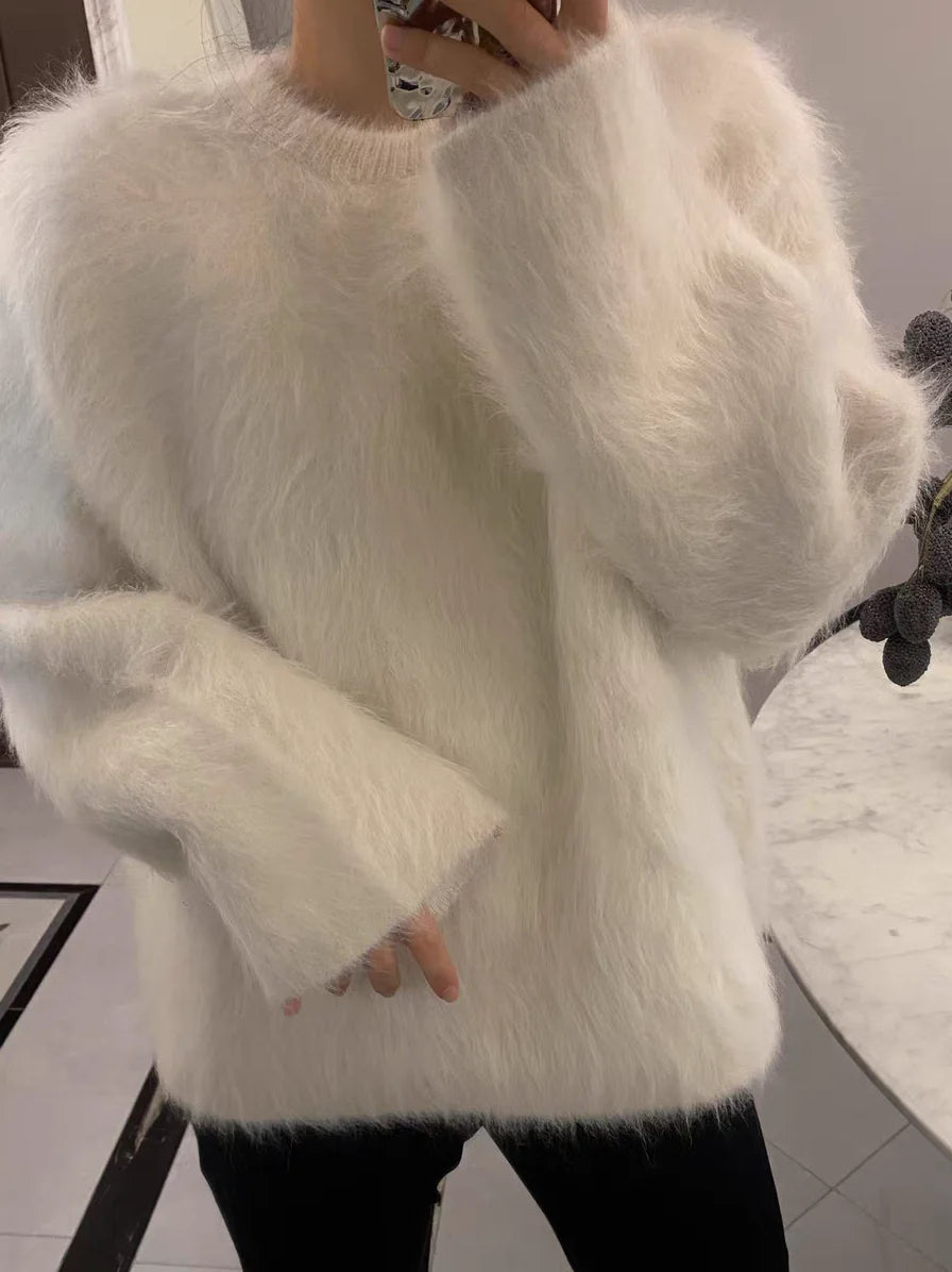 Women Sweater Womens Winter Sweaters Pullover Traf Female Knitting Overszie Long Sleeve Loose Knitted Outerwear Ropa De Mujer RT220