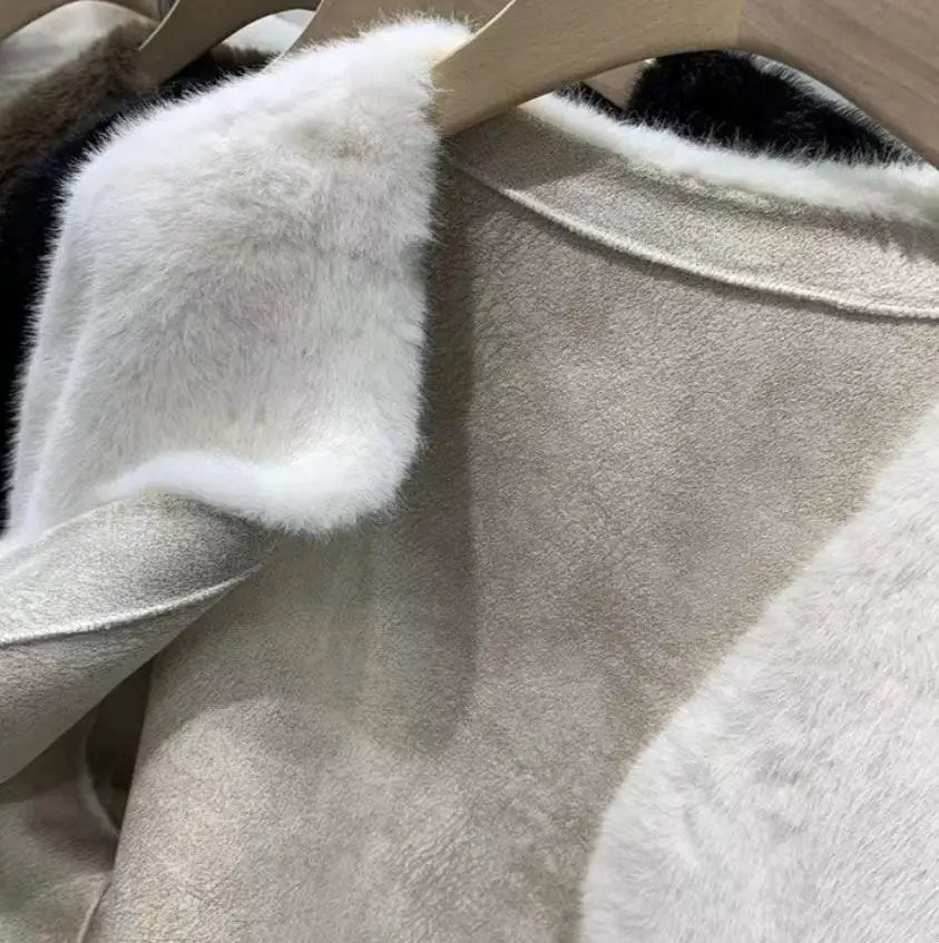 Women's Winter Warm Imitation Mink Fur Jacket Fashionable And Casual Style RT220