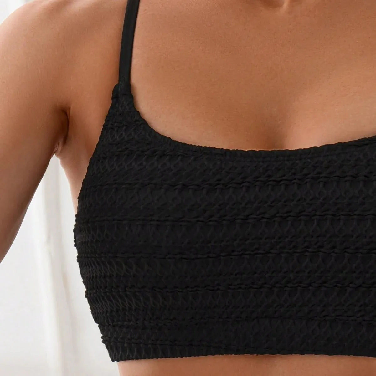 Two-Pieces Women Bikinis Black 2025 Push-Up Padded Bra High Waisted Bikini Set Swimsuit Swimwear Bathing Suit Beachwear Biquini RT220