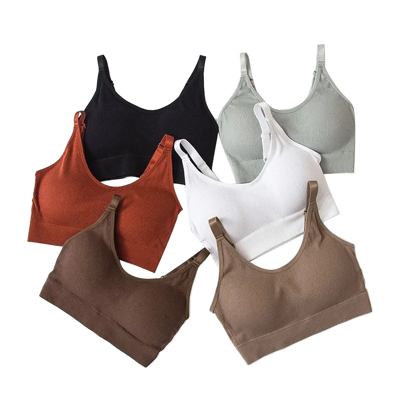 Women's Bra Tube Top Crop Top Female Seamless Back Outdoor Sports Underwear Bra For Women Cotton Female Bra Tops Brassiere RT220
