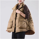 Winter Ultra Light Thin Duck Down Vest Feather Jacket Women Quilted Short Warm Basic Casual Oversize Waistcoat RT220