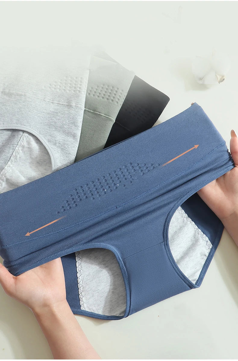 High Waist Leak Proof Menstrual  Women's Panties Widen Period Pants Physiological Underwear Cotton Plus Size L-4XL Female Briefs RT220