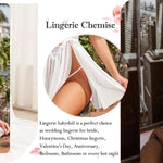 New Sexy Nightgown White Lace Babydoll Set Women's Romantic Sheer Floral Lingerie Flowy Skirt Chemise Mini Dress Hot Sale Nighty RT220