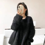 Women Sweater Womens Winter Sweaters Pullover Traf Female Knitting Overszie Long Sleeve Loose Knitted Outerwear Ropa De Mujer RT220