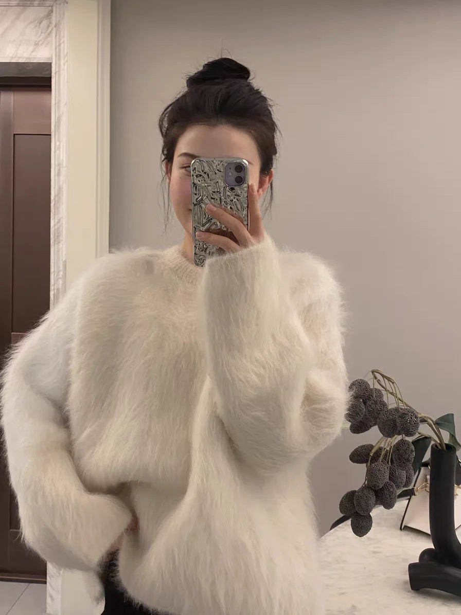 Women Sweater Womens Winter Sweaters Pullover Traf Female Knitting Overszie Long Sleeve Loose Knitted Outerwear Ropa De Mujer RT220