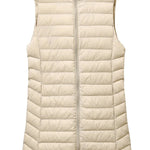 New Fashion Female Sleeveless Jacket Women Winter Light White Duck Down Jacket Slim Puffer Vest Portable Windproof Down Coat RT220
