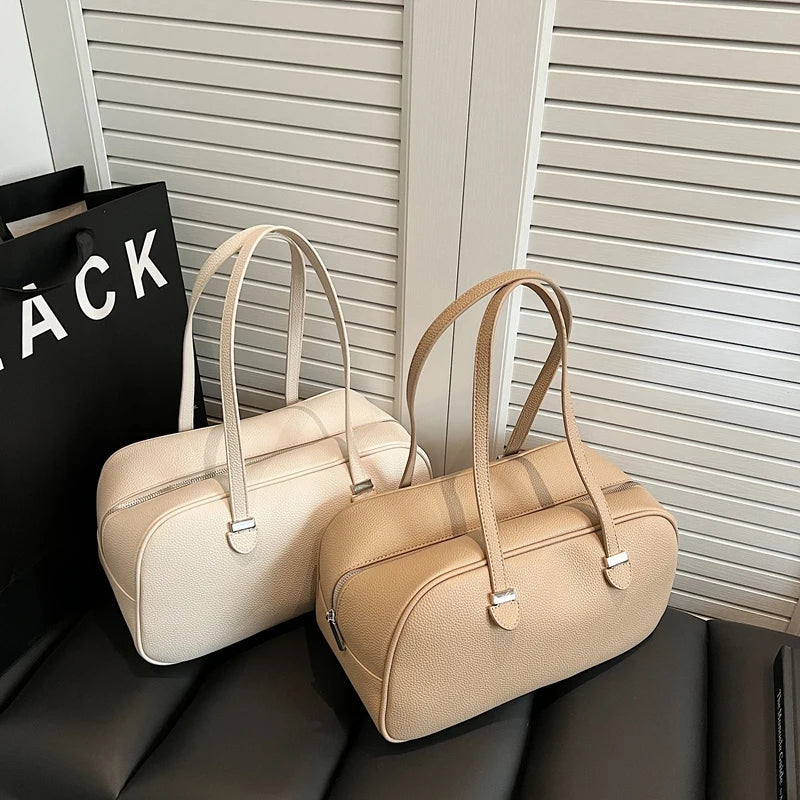 LEFTSIDE Fashion Retro Women Pillow Handbags and Purses 2025 Spring Luxury Leather Tote Bags Trend Females Shoulder Bags RT220