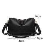 Soft Genuine Leather Messenger Bag Women Design Shoulder Crossbody Bag Purse Fashion Female High Quality Cow Leather Handbag New RT220