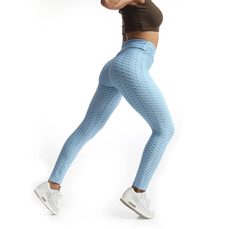 I-MOO Sexy Leggings Hip-lifting Bubble Pants Women High Waist Fitness Leggings Gym Sport Push Up Leggings Women Workout Yoga RT220