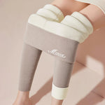 Women Leggings Winter Velvet Thickened Cotton Stretchy Legging High Waist Solid Casual Fleece Warm Tights Pants RT220