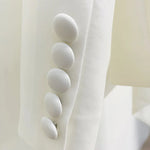 HIGH STREET Newest 2024 Designer Runway Suit Set Women's Lacing Belt Blazer Pleated Zip Pants Set 2pcs Set RT220