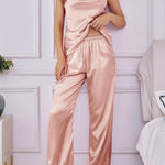 Two Piece Strap Jumpsuit Set Breathable Versatile Multi Color Options Comfortable Skin Friendly Outerwear Layering Two Piece Set RT220