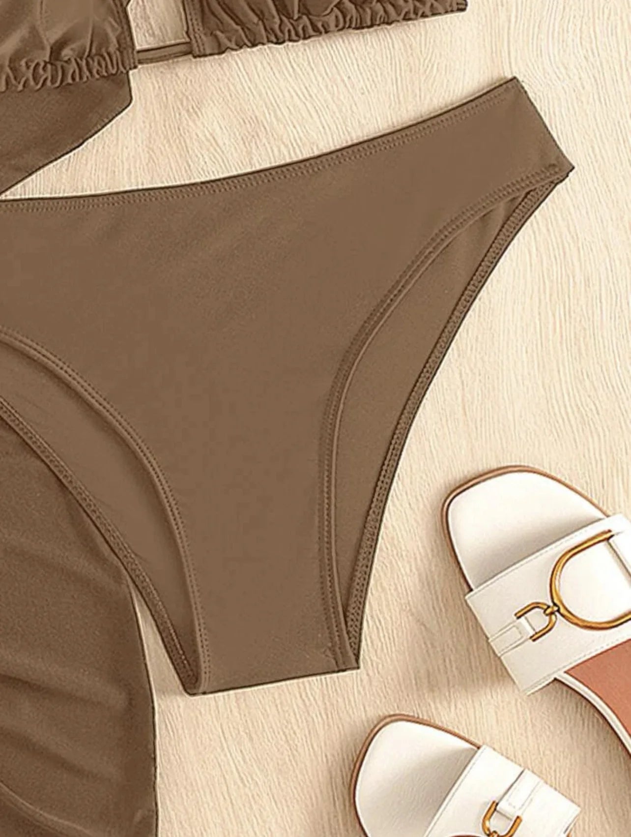 Long Sleeves Dress Bikini Set 2025 Women Neon Green Lace Up 3 Pieces Swimsuit Brazilian Bathing Suit Pleate Cover Up Swimwear RT220