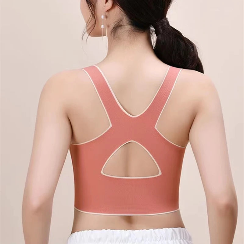 No Trace Sports Women's Underwear Shockproof Gathering Anti-sagging Beautiful Back Fitness Yoga Vest No Steel Ring Women's Bra RT220