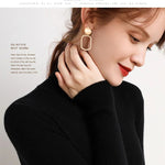 Women Fall Turtleneck Sweater Knitted Soft Pullovers Cashmere Jumpers Basic Soft Sweaters For Women 2025 Autumn Winter RT220