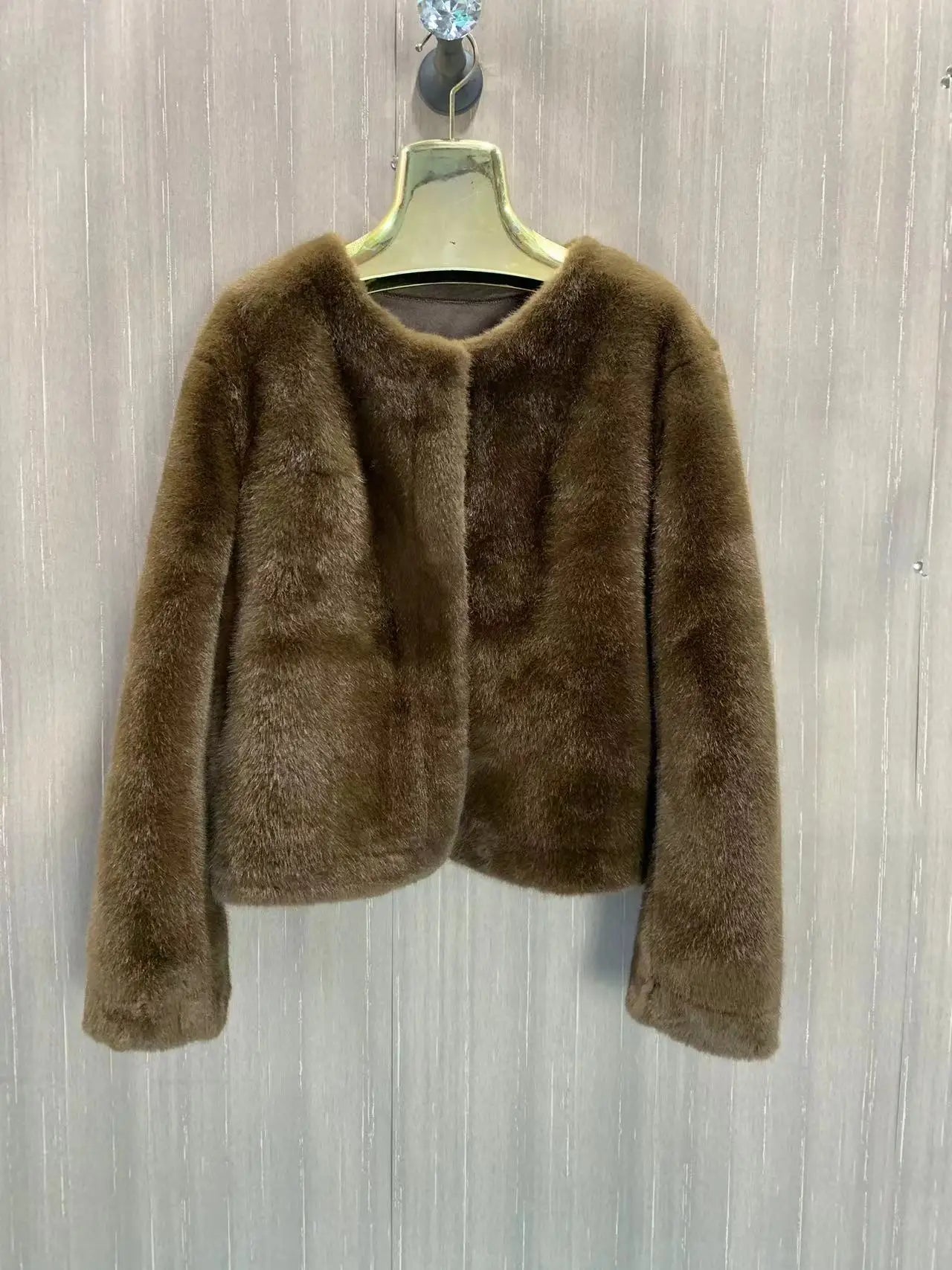 Women's Winter Warm Imitation Mink Fur Jacket Fashionable And Casual Style RT220
