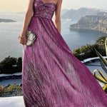 Sleeveless Chest Wrapping Dress Summer Women Sexy Hollow Out Solid Strapless Ladies Maxi Party Dress Fashion Streetwear Vestidos RT220