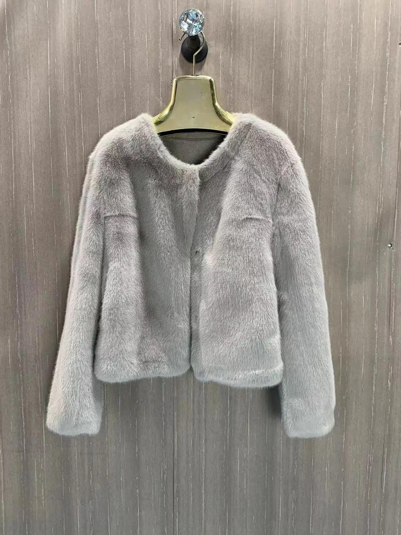 Women's Winter Warm Imitation Mink Fur Jacket Fashionable And Casual Style RT220