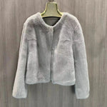 Women's Winter Warm Imitation Mink Fur Jacket Fashionable And Casual Style RT220