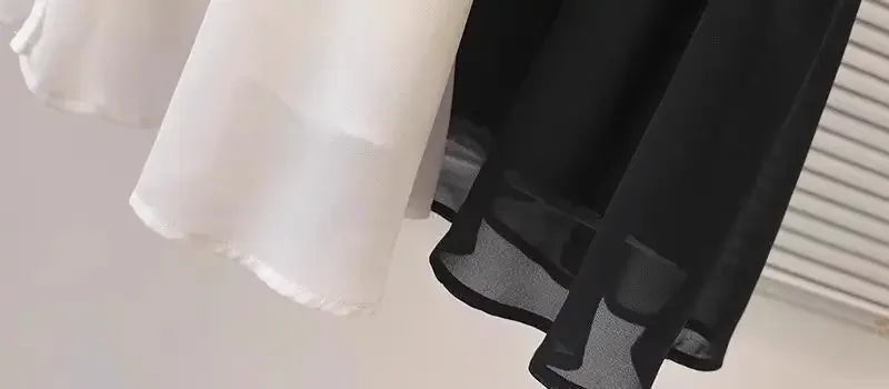 Spliced fake Two-piece Polo Collar Suit Shirt for Women in Summer Loose and Versatile Slim Top RT220