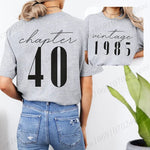 Tshirts for Women Classic 40th Milestone Best Friend Classic T-shirts for Women Vintage 40th Birthday Year RT220