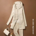 New Fashion Female Sleeveless Jacket Women Winter Light White Duck Down Jacket Slim Puffer Vest Portable Windproof Down Coat RT220