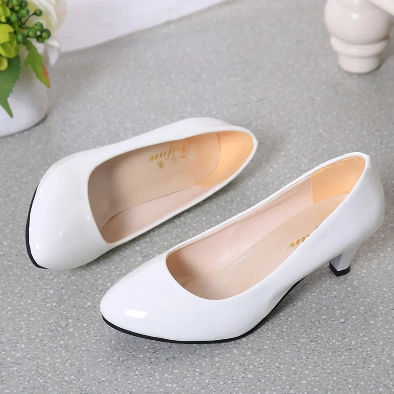 New Women High Heels Nude Shallow Mouth Pumps Fashion Shoes Office Work Party Shoes Ladies Wedding Shoes Solid Color Heels Women RT220