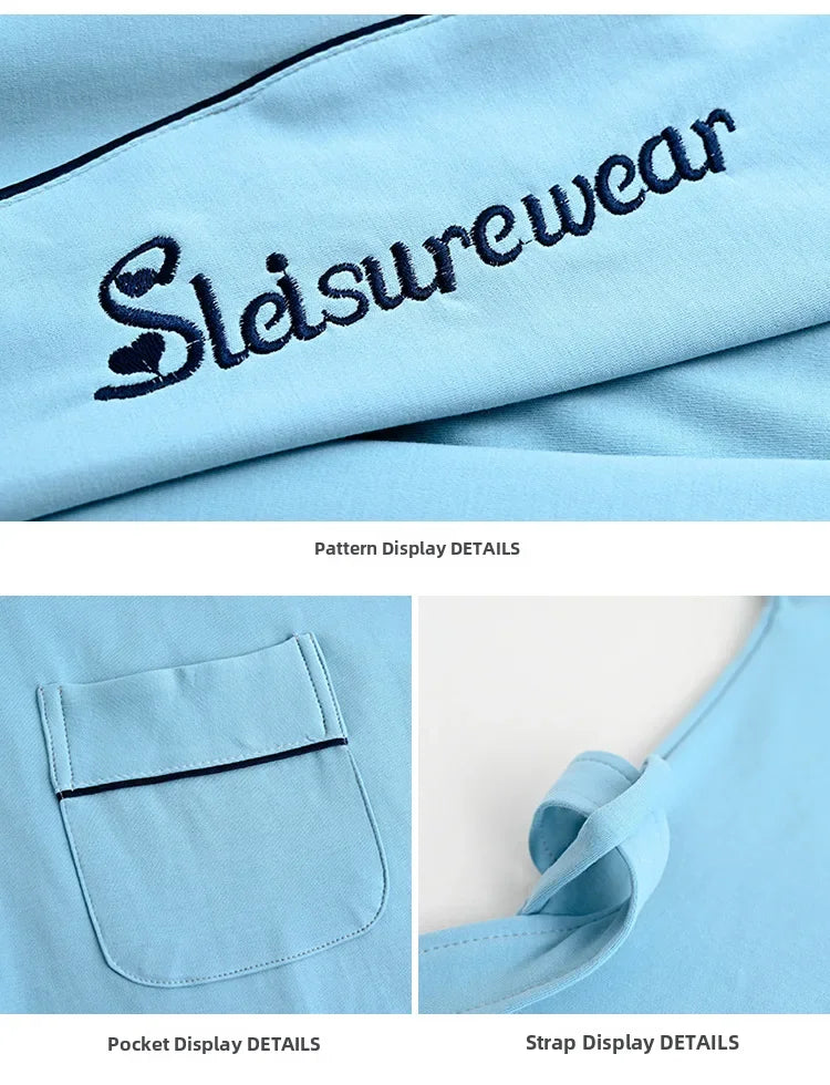 Spring Autumn Long Sleeve Cotton Casual Loose-fit Quick Dry Bathrobe For Women Medium-length Home Use Robe For Young Mothers RT220