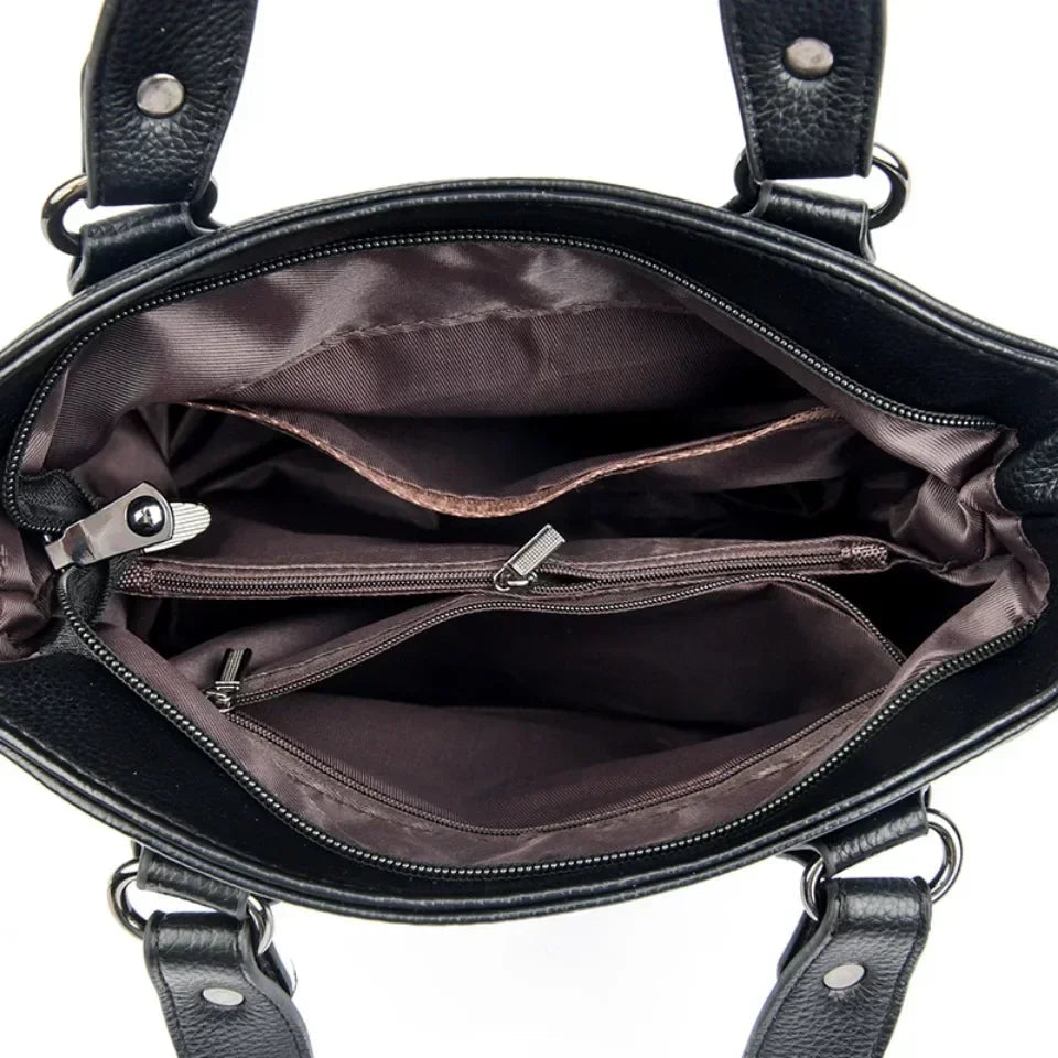 Genuine Soft Leather Shoulder Crossbody Bags for Women Hot sale Luxury Handbag Women Bag Designer Casual Tote Messenger Bag Sac RT220