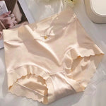 Silk Panties Nice Briefs Soft Underwear Women's Mid rise Elegance Girls Sexy Lingerie RT220