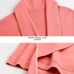 Spring Autumn Long Sleeve Cotton Casual Loose-fit Quick Dry Bathrobe For Women Medium-length Home Use Robe For Young Mothers RT220