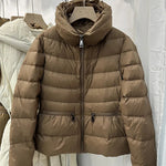 Winter New Down Coats Puffer Jacket Women Simple Casual Elegant Outerwears Stand-up Collar Thick Slim Warm Short Down Jackets RT220