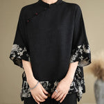 Oversized Summer Pullover T-Shirt Tops Women Print Patchwork Fashion Casual Loose Pleated Ladies Blouses Short Sleeve Woman Tops RT220