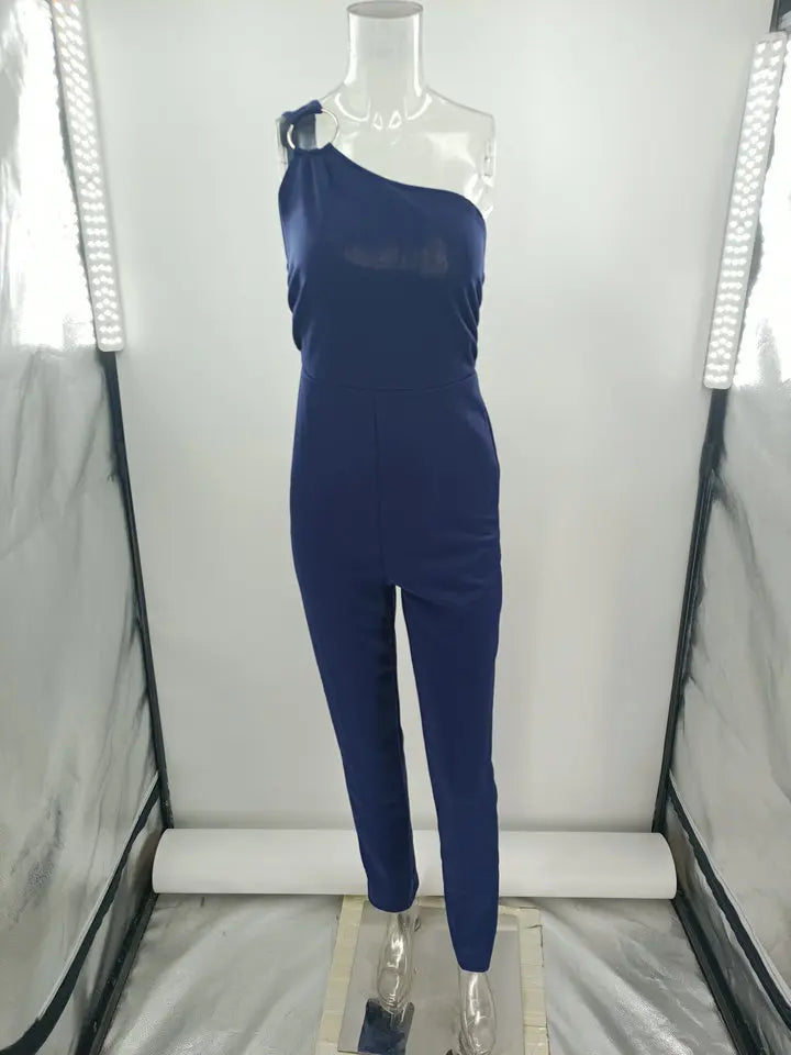 2024 Summer Europe and The United States Sexy Women's Solid Color Nightclub Jumpsuit Casual Pants RT220