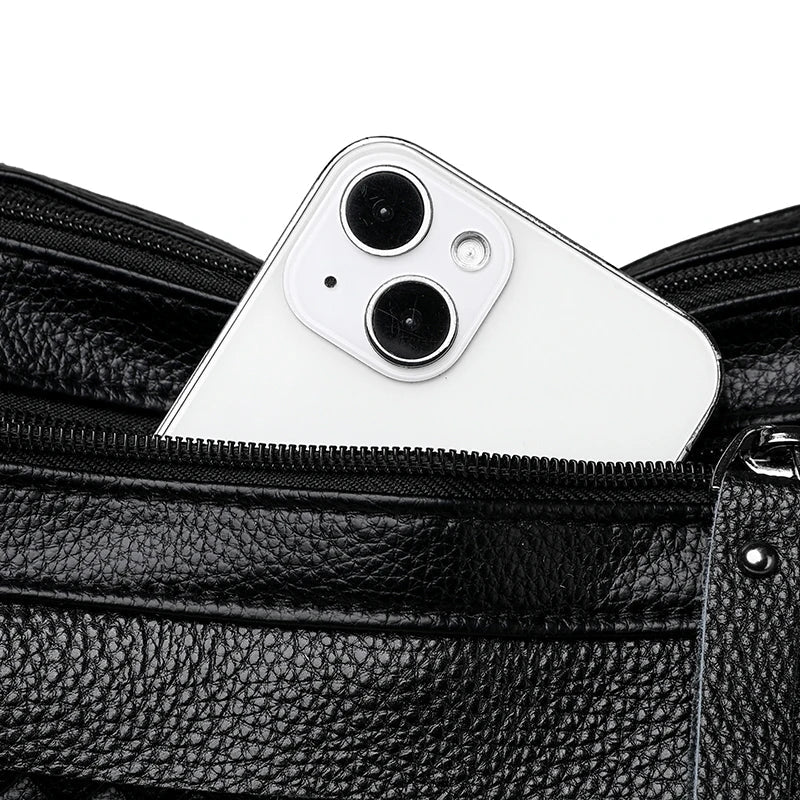 Fashion Women's Brand Trendy Shoulder Bag Leather Crossbody Bag High Quality Women Tote Bags 2024 Large Capacity Female Handbags RT220