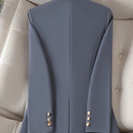 Gray Black Blue White Fashion Women Pant Suit Long Sleeve Solid Ladies Blazer and Trouser Formal 2 Piece Set For Autumn Winter RT220