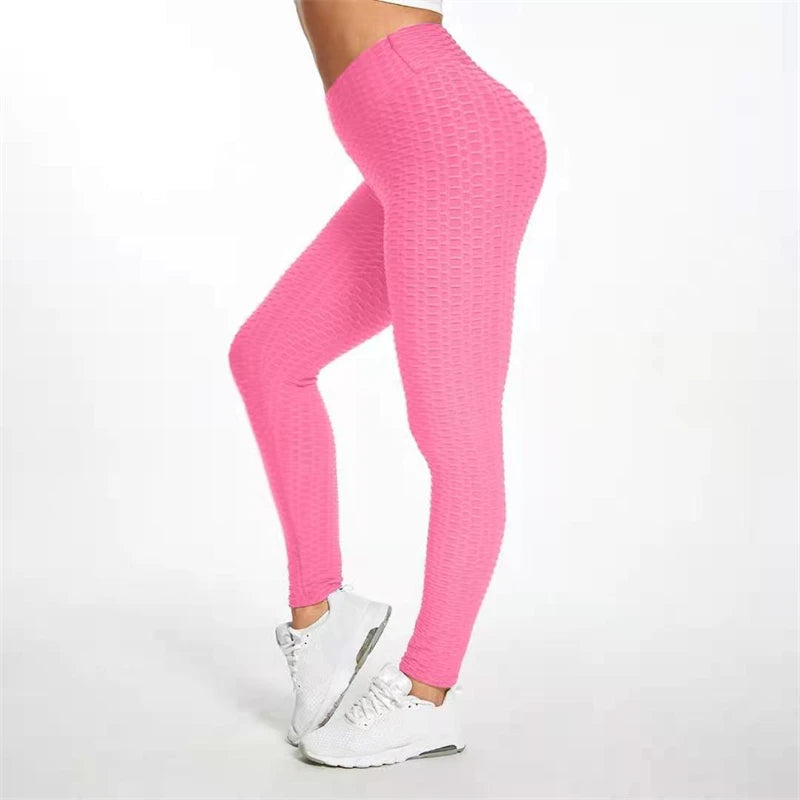 I-MOO Sexy Leggings Hip-lifting Bubble Pants Women High Waist Fitness Leggings Gym Sport Push Up Leggings Women Workout Yoga RT220