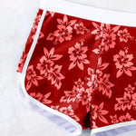 2025 Halter Sporty Bikinis Printed Swimsuit Women High Waist Shorts Swimwear Female Bathers Bathing Swimming Swim Suit Beachwear RT220