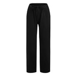 Women White Cotton Linen Pants Casual Low Waist Lightweight Wide Leg Pants Streetwear Bottom Sweatpants Hiking Pants For Women RT220